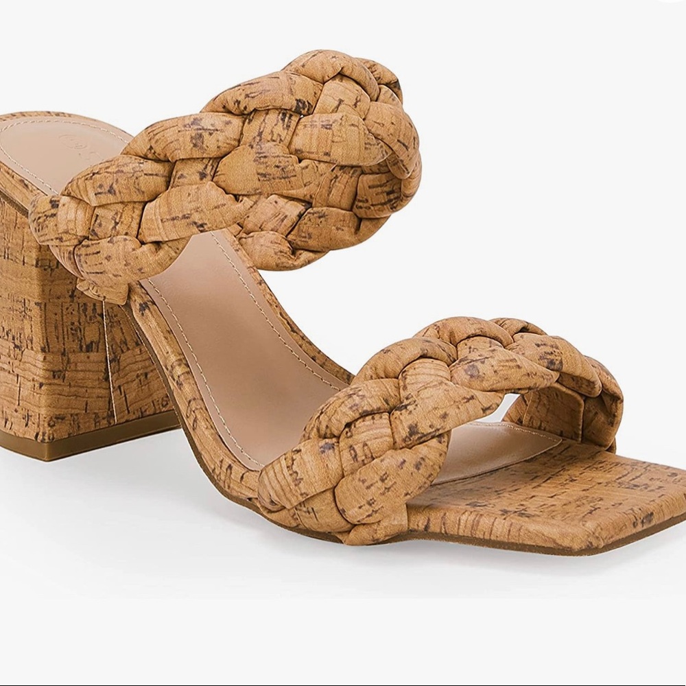 SYKTKMX Braided Heels-New Size 8